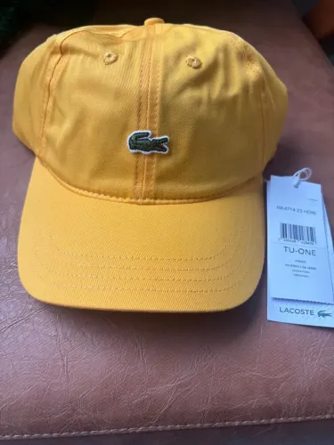 Boné Lacoste Original novo Amarelo