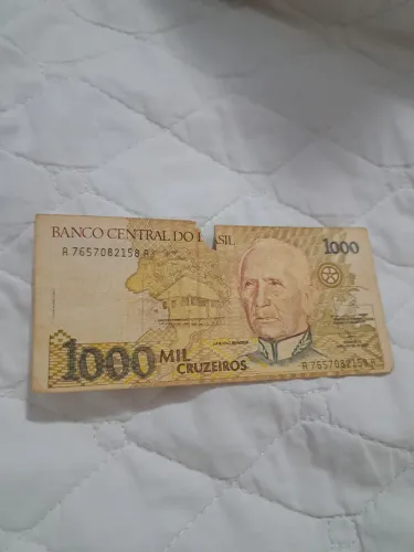 Nota de 1000 Cruzeiros com Rasgo