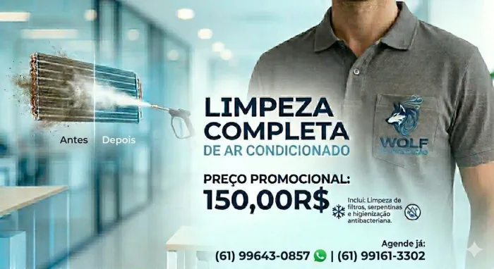 Limpeza e manutenção de ar-condicionado