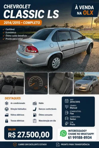 Chevrolet Classic Life/ls 1.0 VHC Flexp. 4P 2015
