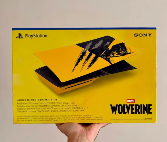 Tampas Faceplate PS5 Slim Edição Wolverine