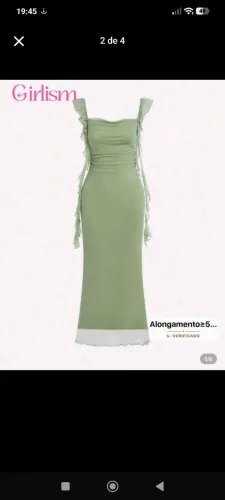Vestido verde ideal para festas