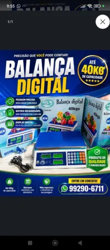 Balança comercial digital 40 kg ( pronta entrega)