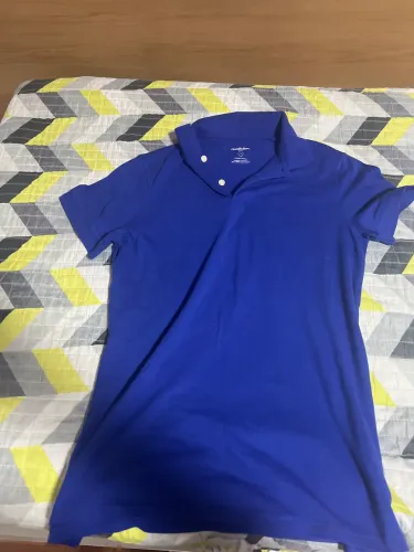 Camisa polo azul 