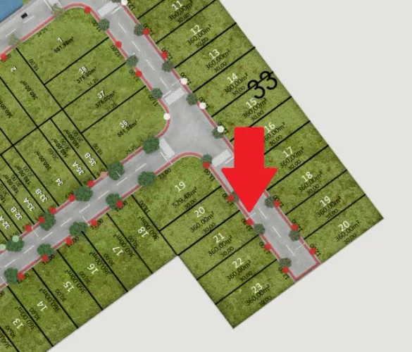 Terreno 360m² no Deltaville Montenegro Marine