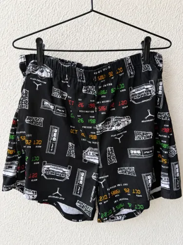 Cueca samba canção / Short "Back to the Future", tamanho G
