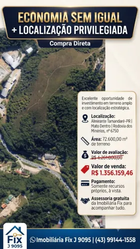 ECONOMIA SEM IGUAL + ÁREA REGULAR + LOCALIZAÇÃO PRIVILEGIADA leilão compra direta
