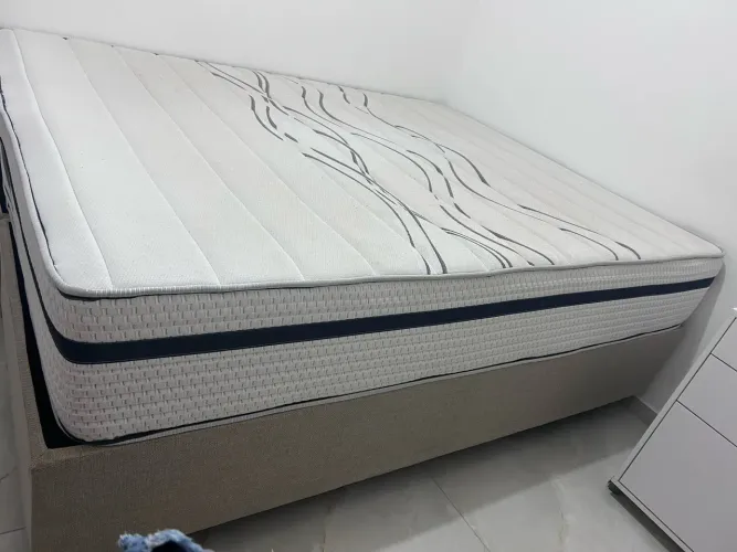 Colchão + box Queem Liberty Ortobom 1 ano de uso, em garantia - linha ouro