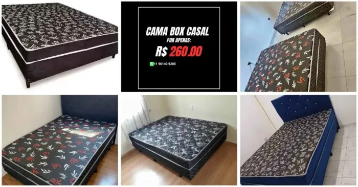 cama box casal