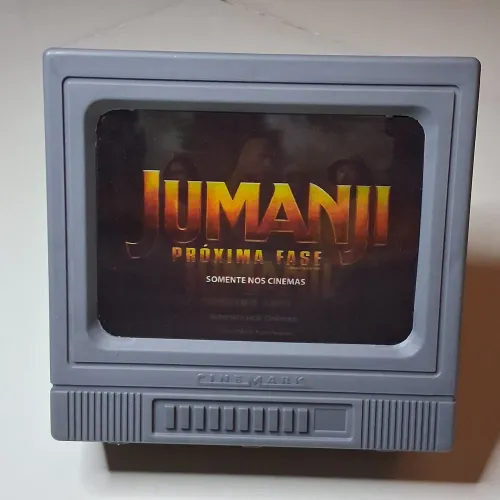Balde de Pipoca TV Jumanji + VHS O Rei Leão Oficial