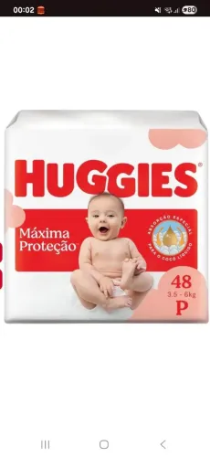 Fralda huggies P
