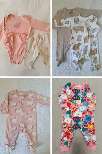 Lote de roupinhas bebê menina