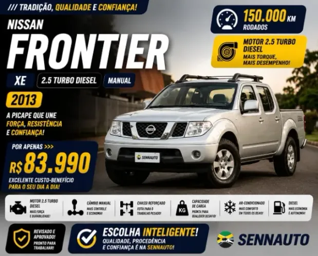 Nissan Frontier XE CD 4X2 2.5 TB Diesel 2013