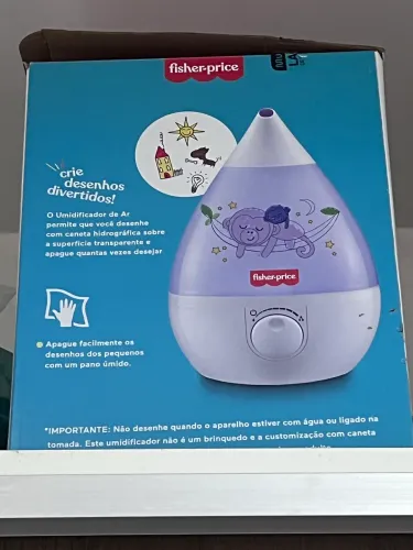 Umidificar de ar Fisher Price usado uma vez