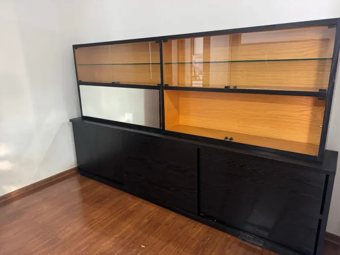 Conjunto de móveis planejados em MDF - Buffet + Cristaleira + Aparador (2,75 m)