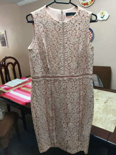 Vestido Gregory. Rosa. Estado novo