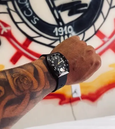 Relógio Masculino Guke Wattr Chrono Square Sport | Design Quadrado | Pulseira de Silicone