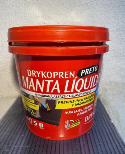 Manta líquida impermeabilizante preta 3,6L Drykopren