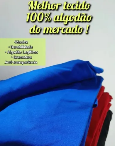 (LIQUIDAÇÃO) Kit Atacado 10 Camisetas Masculinas Camisas 100% Algodão Legítimo Básicas