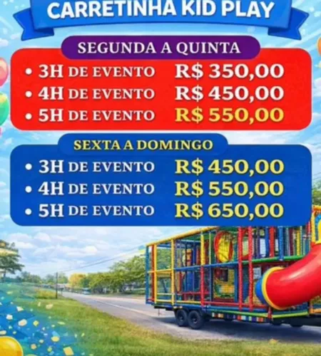 Aluguel de carretinha brinquedos