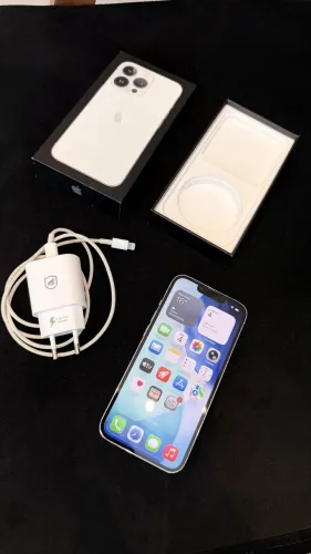 iPhone 13 Pro 128gb Branco Impecável Bateria nova