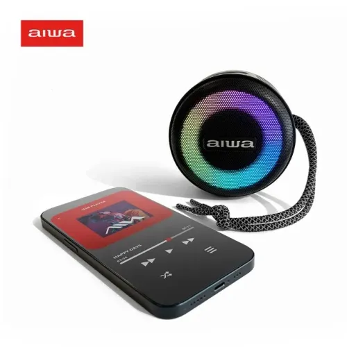 Caixa de Som AIWA 10W Bluetooth IP65 RGB Bateria Até 16H Novo Lacrado
