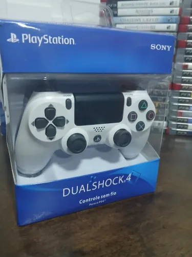 Controle PS4 primeira linha BRANCO