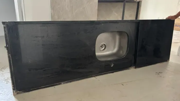 Bancada Granito Preto São Gabriel 2m X 60cm