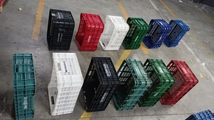 Lote de Caixas Plásticas Vazadas - Diversos Tamanhos e Cores | Atacado