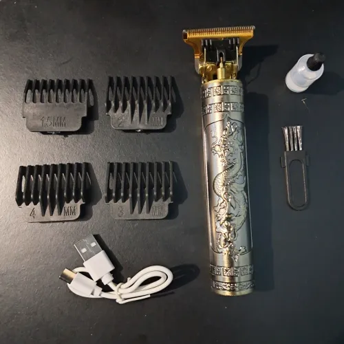 Máquina de Cortar Cabelo Aparador de Barba - Profissional - Recarregável