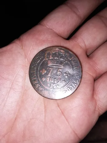 Moeda antiga 1819 7.5