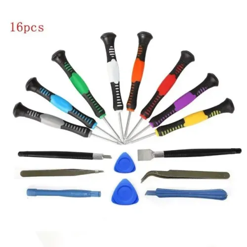 Kit Chaves Ferramentas 16 Peças Manuntenção Celular Tablet