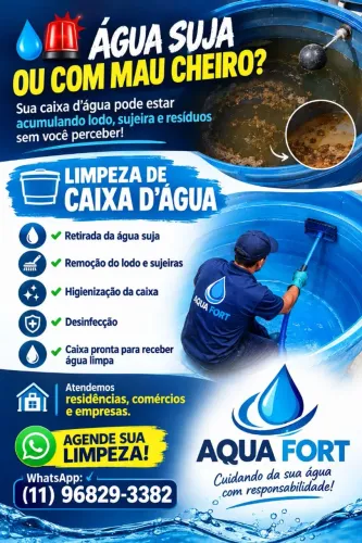 LIMPEZA DE CAIXA D'ÁGUA