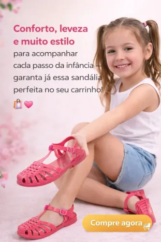 Sandália Aranha de Silicone-Infantil e Bebê -Flexivel-Super Confortável 