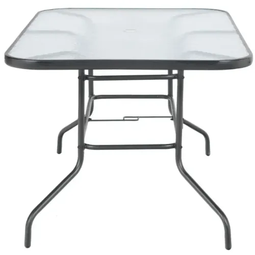 MESA VIDRO RETANGULAR 140X90CM