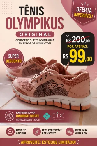 Venda de tênis Olympikus feminino original