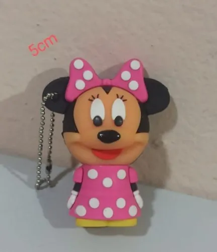 Chaveiro emborrachado com 5cm da Minnie novíssimo 