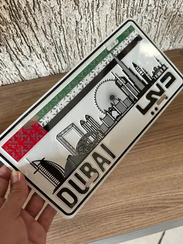Placa Dubai Original