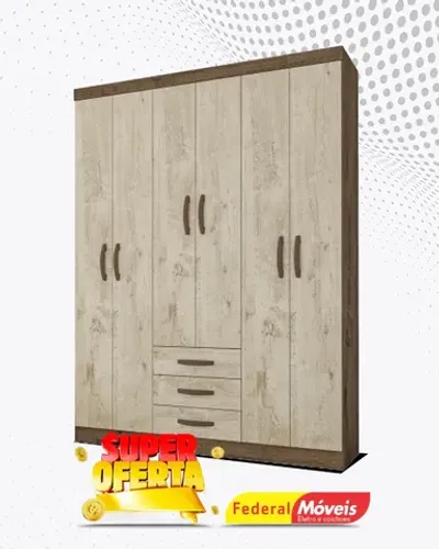 Guarda Roupa 6 Portas 2 Gavetas Direto da Fabrica Fazemos Entrega
