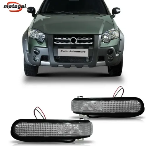 Pisca de Retrovisor Fiat Palio Weekend 2009 à 2020 - Perua Sw - LD LE - Led - Metagal