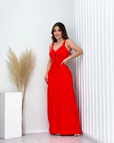 Vestido Longo Moda Feminina (PODE ESCOLHER)