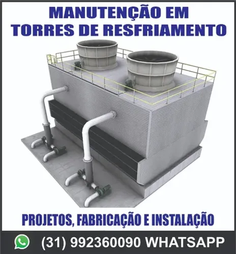 Torres de Resfriamento projetos manutenção e instalação