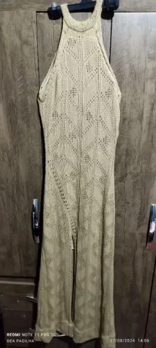 Vestido Longo de Crochê