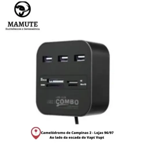 Hub Usb 2.0 Com Leitor De Cartão Integrado Knup Hb-t58