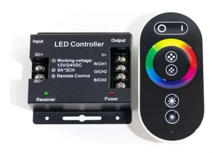 CENTRAL RGB TOUCH 12V/24V PRETA