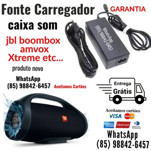 Promoção carregador e fonte para boombox Xtreme amvox mondial caixa jbl Entrega Grátis