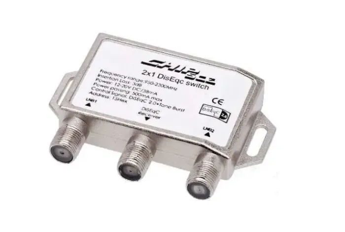 Chave Diseqc 2x1 Universal para Antena banda KU