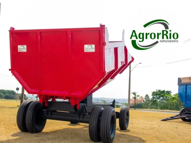Fabricação de Carreta Basculante para trator - AgrorRio Implementos Mirassol - SP