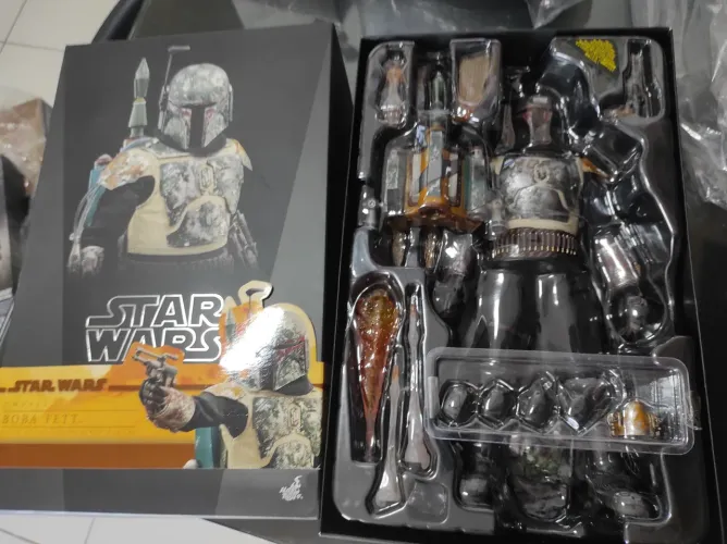 Hot toys Figura de Ação Star Wars Boba Fett da série mandalorian versão BD