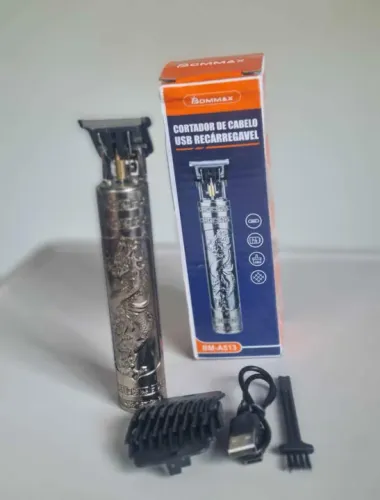 Máquina de Cortar Cabelo Recarregável USB